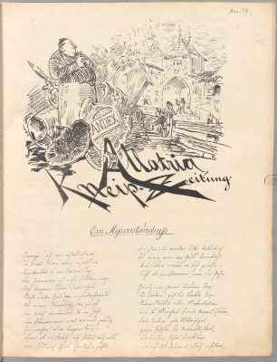 Allotria : Kneipzeitung. 38. [ca. 1883]