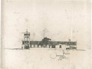 Gsaenger, Gustav; Eichenau (Bayern); Freizeitkirche, Projekt Jugendheim - Südostseite (Ansicht)