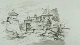 Italienisches Landhaus mit Mauerwerk