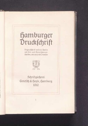 Hamburger Druckschrift