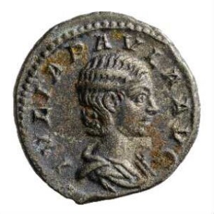 Münze, Denar, 219 - 220 n. Chr.