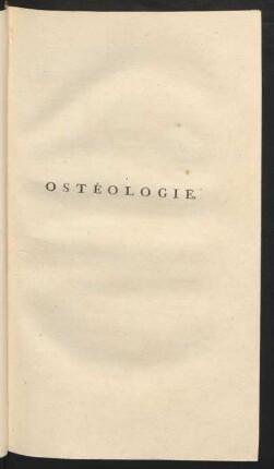 Ostéologie.