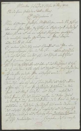 Brief an B. Schott's Söhne : 10.03.1824