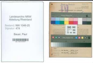 Entnazifizierung Paul Bauer , geb. 01.05.1886 (Tankwart)