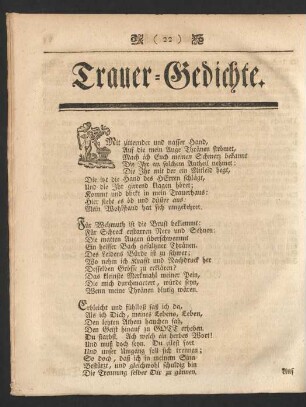 Trauer-Gedichte.