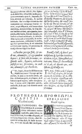Protheoria Capitis Vicesimi-tertii.
