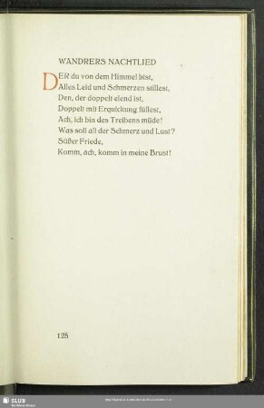 Wandrers Nachtlied