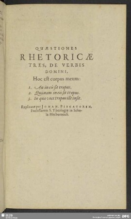 Quaestiones Rhetoricae