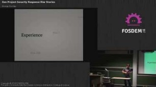 Xen Project Security Response War Stories