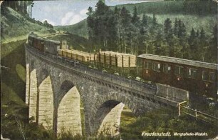 Freudenstadt. Murgtalbahn-Viadukt.