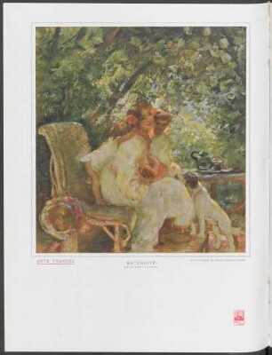 Arte francés - Maternité : Óleo de Gastón la Touche, de la colección del Doctor Francisco Llovet