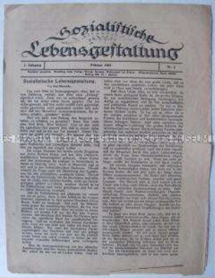 Monatsblatt "Sozialistische Lebensgestaltung"