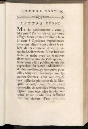 Lettre XXXVI - Lettre XL