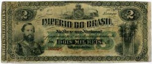 Geldschein, 2 Mil Reis, 1870?