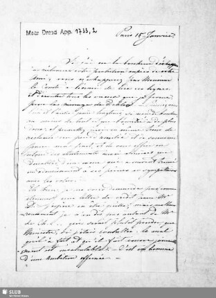 Nr. 2: Brief. Paris, 15.01.18??