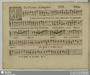 VIII. Te Deum patrem