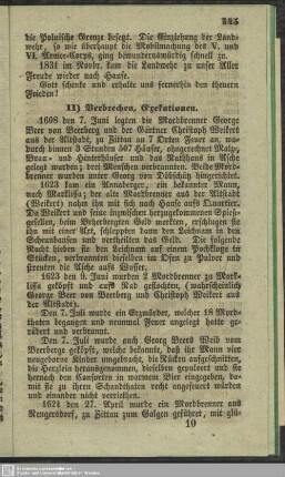 11. Verbrechen, Exekutionen