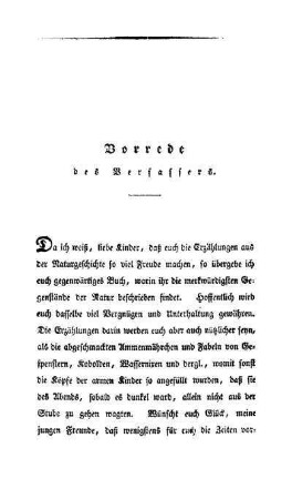 Vorrede des Verfassers