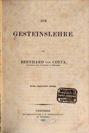Die Gesteinslehre