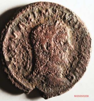 Römische Münze, Nominal Follis, Prägeherr Maximianus Herculius, Prägeort Trier, Original