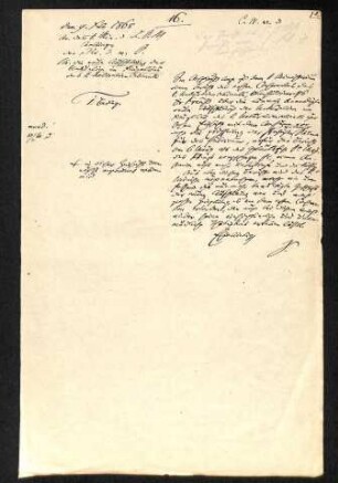 Handschriftliches Schreiben