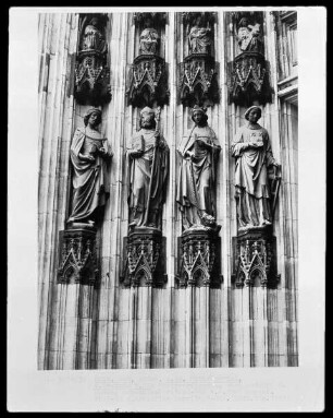 von innen nach außen: Laurentius, Margaretha, Bonifatius, Cosmas