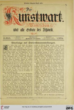 Heft 22 (2. Augustheft 1891)