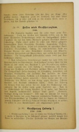 Zu 88. Hessen wird Großherzogtum. 1806