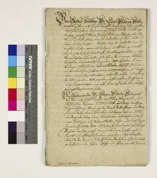 Bestätigung des Privilegs für die Gewandschneider- und Krämerzunft durch Kurfürst Karl Philipp