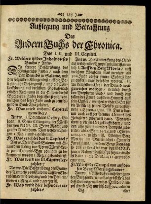 Außlegung und Betrachtung Des Andern Buchs der Chronica