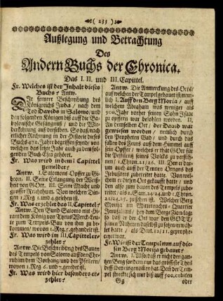Außlegung und Betrachtung Des Andern Buchs der Chronica