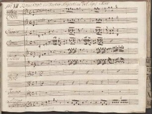 Demofoonte, Excerpts, T, strings, ob (2), brasses - BSB Mus.ms. 20868 : [caption title:] VII. Aria Roma 1782 in Teatro Argentina del Sign: Sarti