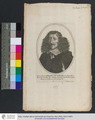 Sereniss. Principi Philippo Wilhelmo Com. Palat. Rheni, Bavar. Iul. Cliu. Mont. Duci, Veldentij, Sponhemij, Marchiæ, Ravenspurgi, Mœrsij Comiti, Domino in Ravensteijn, etc.
