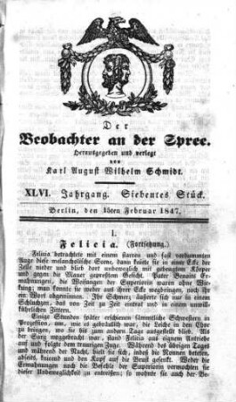7. Stueck, 15. Februar 1847