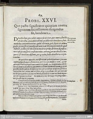 PROBL. XXVI. Quo pacto significator qispiam contra signorum successionem dirigendus sit, lucubrare.