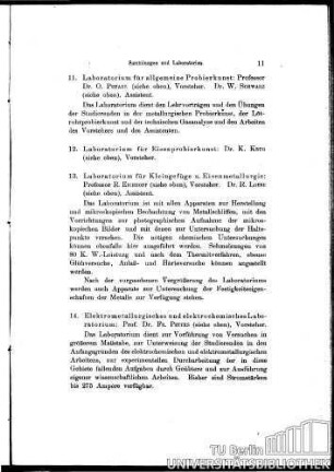 11. Laboratorium für Allgemeine Probierkunst