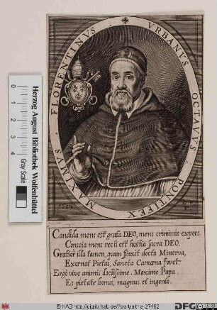 Bildnis Papst Urban VIII. (Maffeo Barberini) (reg. 6. 8. 1623 - 29. 7. 1644)