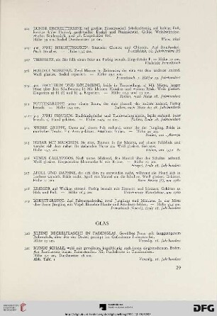 Glas (Nr. 320-343)