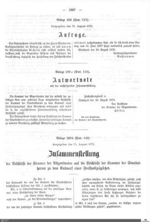Beilagen zu Protokoll, 118. Sitzung