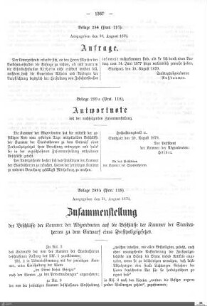 Beilagen zu Protokoll, 118. Sitzung