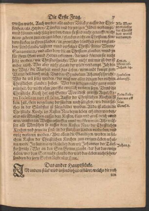 Das ander Hauptstücke.