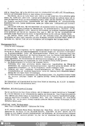 Vorgespräch : Dialog nur unter Bedingungen