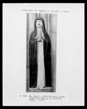 Grabfigur der Marie de Bourbon