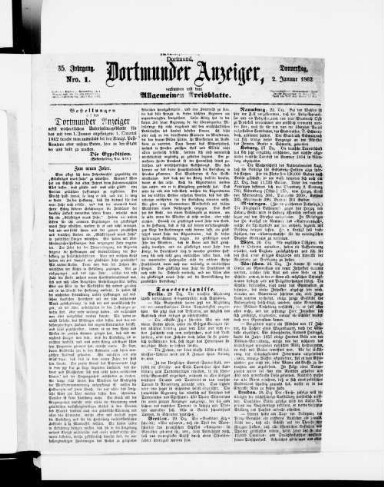 Titelseite einer Zeitung