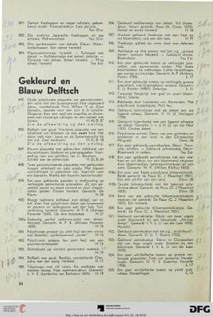 Gekleurd en Blauw Delftsch (Nr. 895-1018)