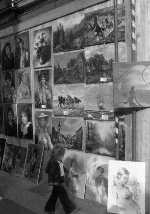 Köln: Gemäldeausstellung in der Hohe Straße