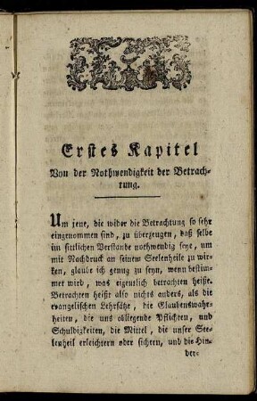 Erstes Kapitel. Von der Nothwendigkeit.