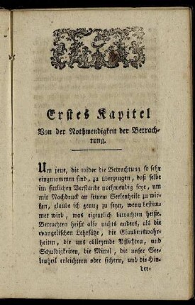 Erstes Kapitel. Von der Nothwendigkeit.