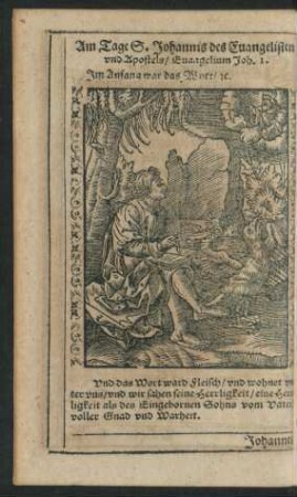 Am Tage S. Johannis des Evangelisten und Apostels/ ...