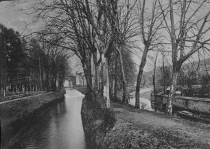Erster Weltkrieg - "Kriegserinnerungen an Nordfrankreich und die Vogesen". "Schirmeck (Dép. Bas-Rhin), Allee an der Breusch"